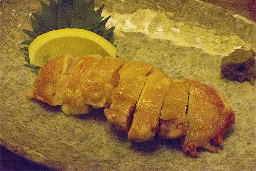 地鶏の塩焼き　ゆずこしょう